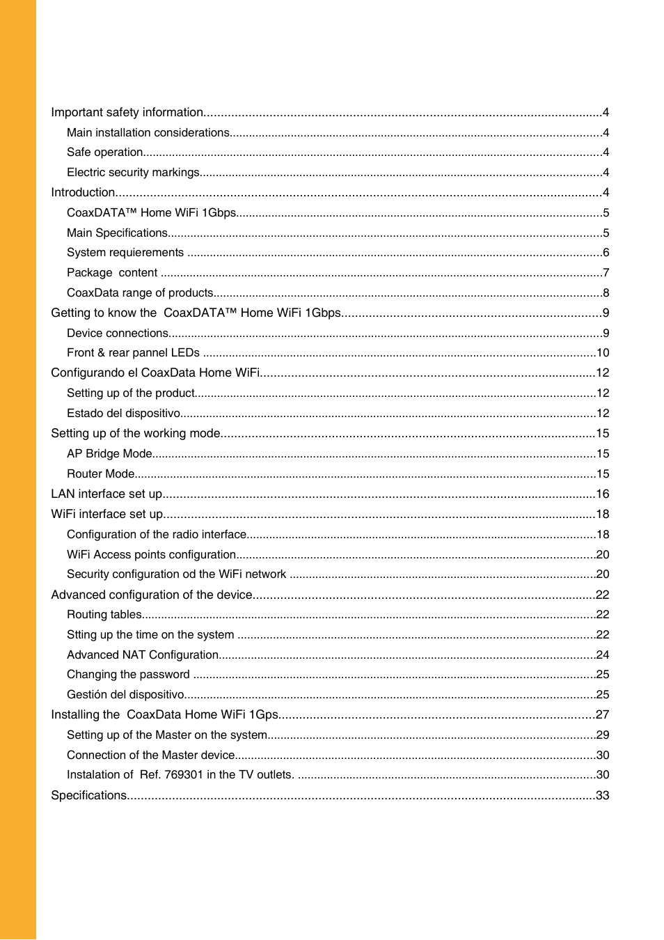 Televes COAXDATA GATEWAY 1Gbps User Manual | Page 2 / 32