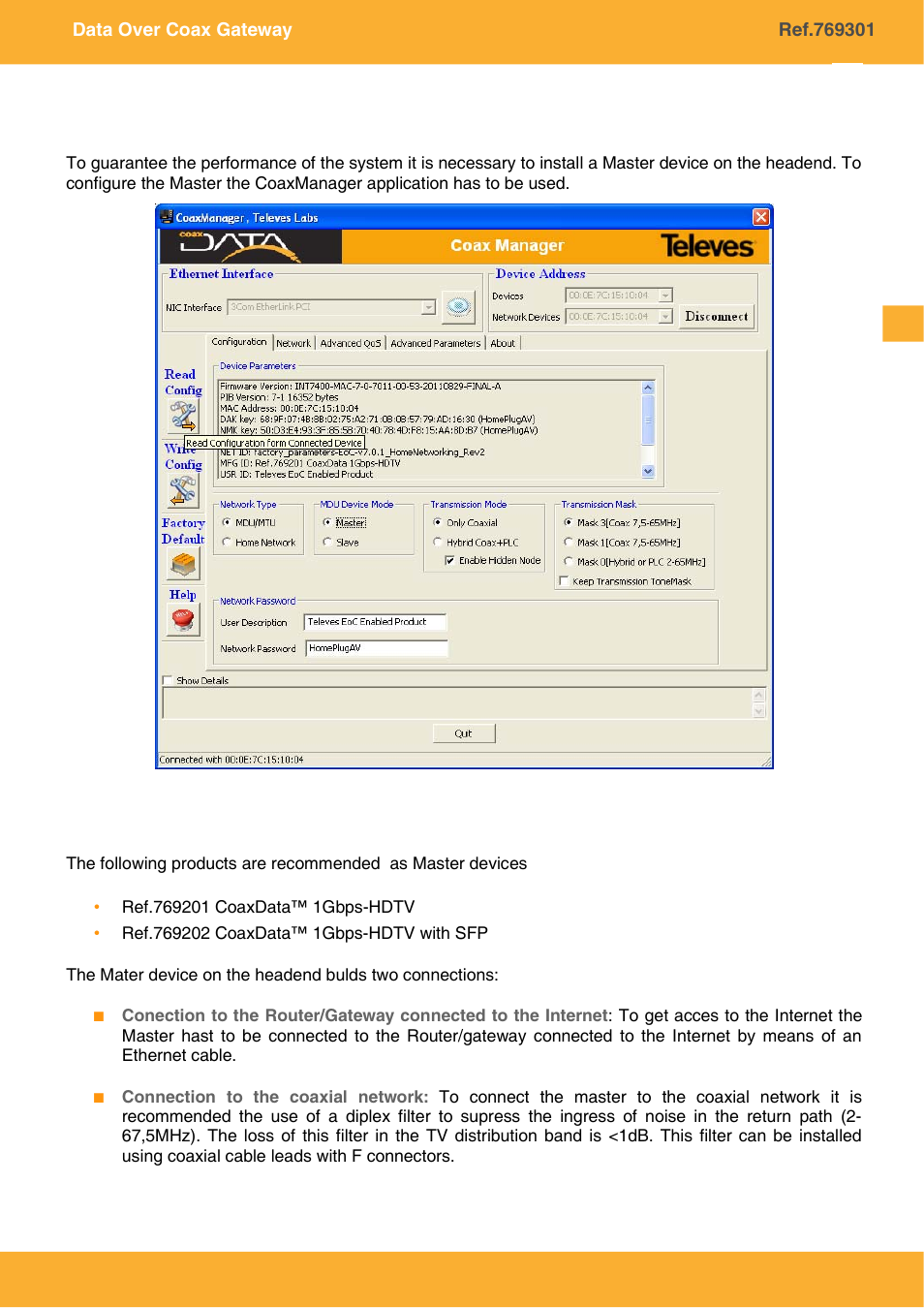 Televes COAXDATA GATEWAY 1Gbps User Manual | Page 27 / 32