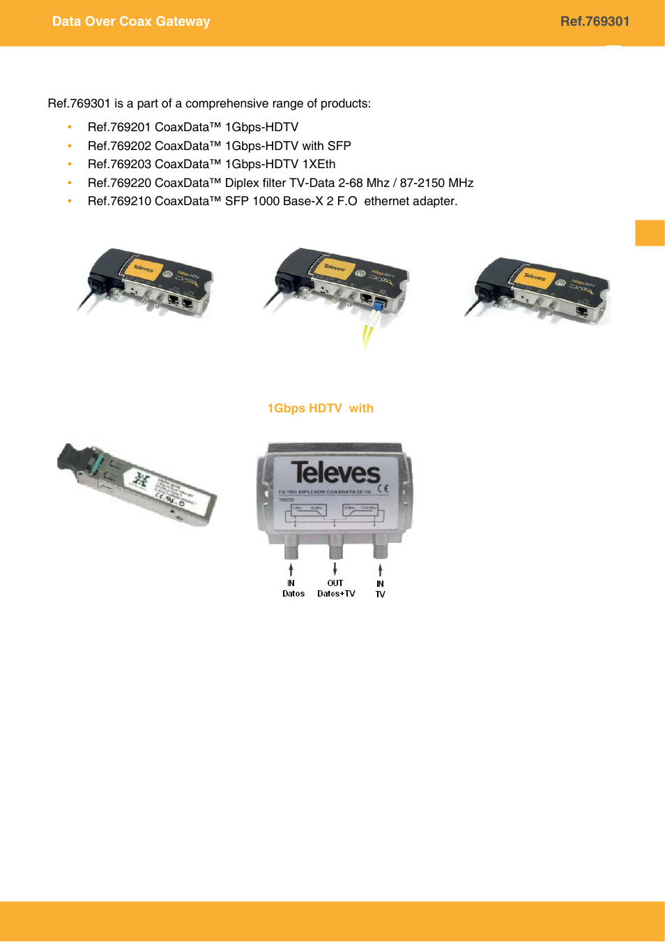 Televes COAXDATA GATEWAY 1Gbps User Manual | Page 8 / 32