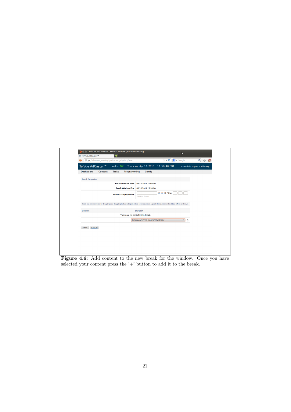 TelVue AdCaster User Manual | Page 22 / 27