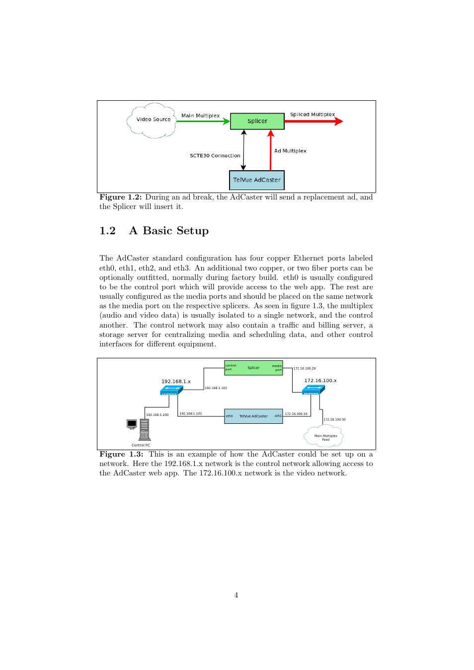 2 a basic setup | TelVue AdCaster User Manual | Page 5 / 27