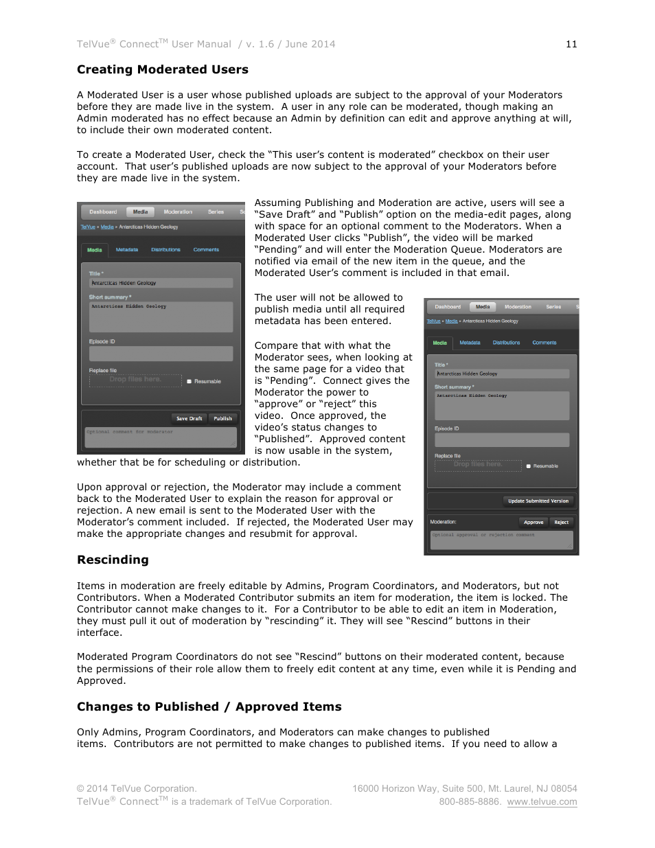 TelVue Connect User Manual | Page 12 / 29