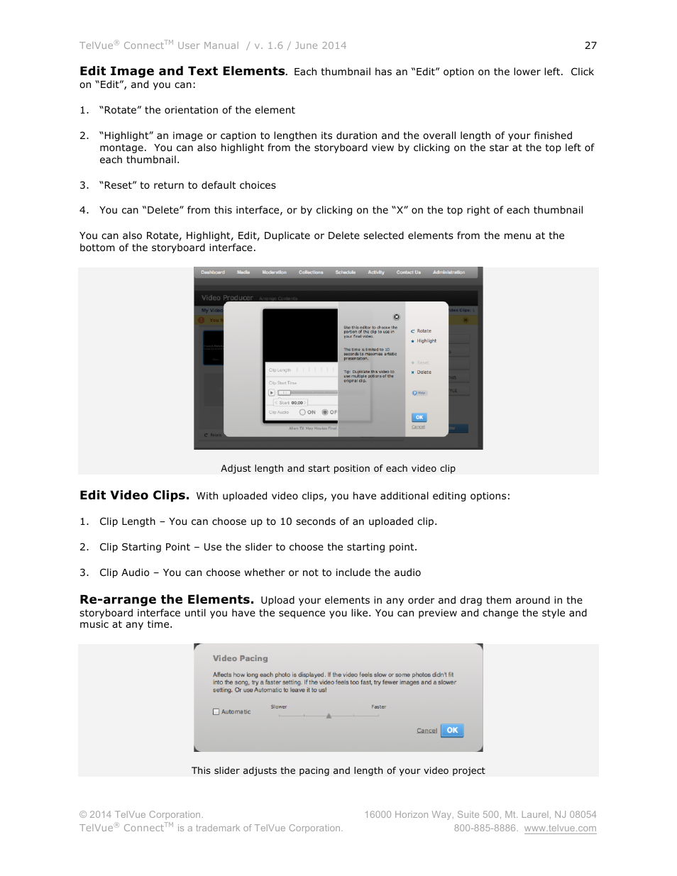 TelVue Connect User Manual | Page 28 / 29