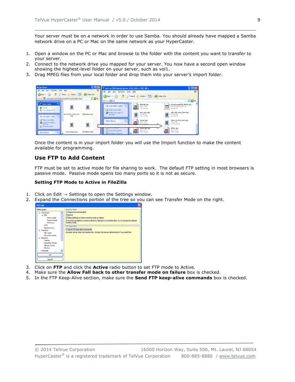 TelVue HyperCaster® User Manual | Page 10 / 105