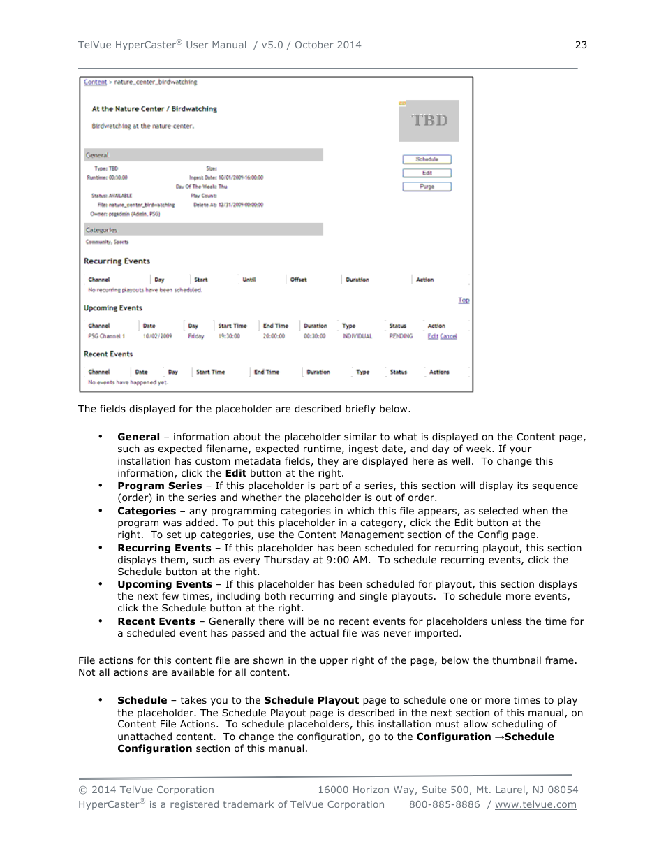 TelVue HyperCaster® User Manual | Page 24 / 105