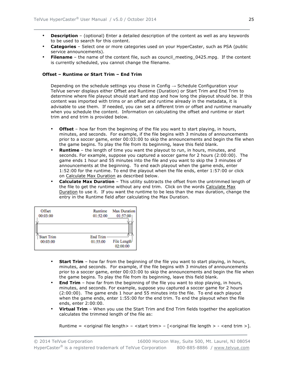 TelVue HyperCaster® User Manual | Page 26 / 105