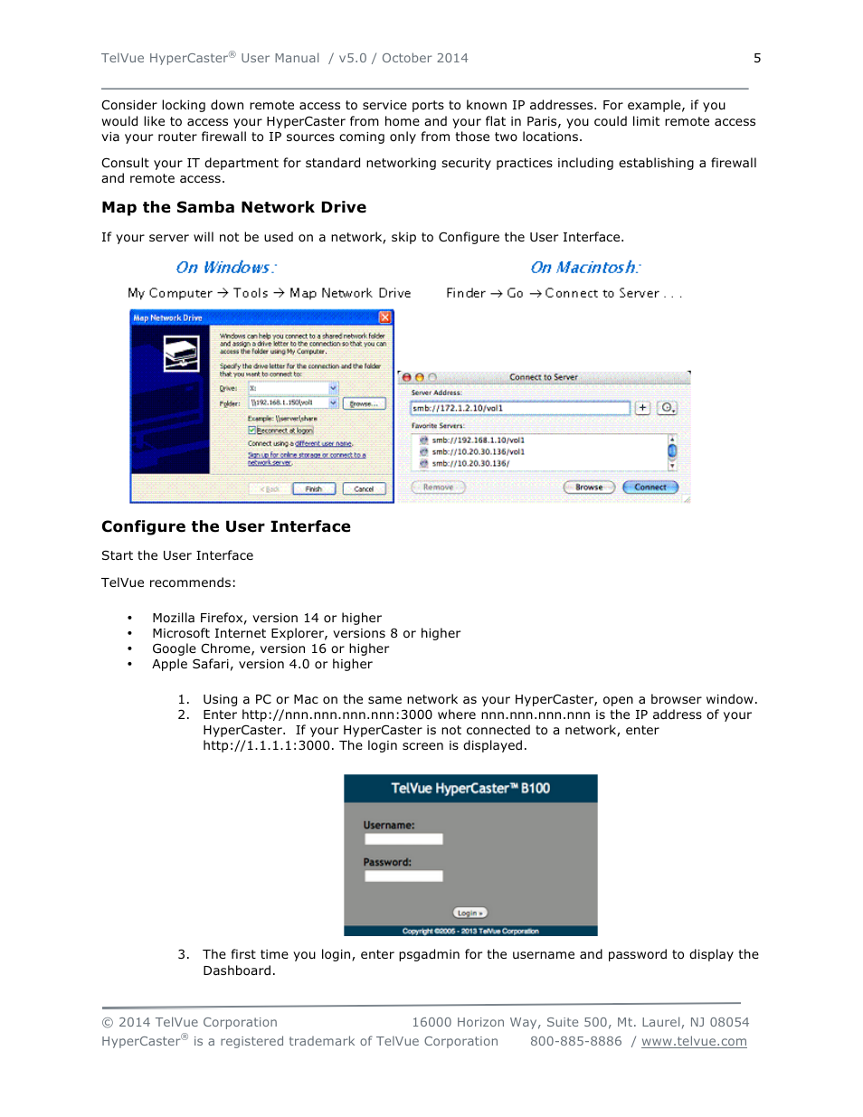 TelVue HyperCaster® User Manual | Page 6 / 105
