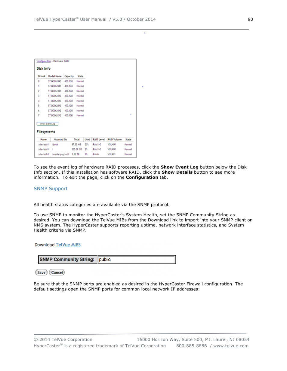 TelVue HyperCaster® User Manual | Page 91 / 105
