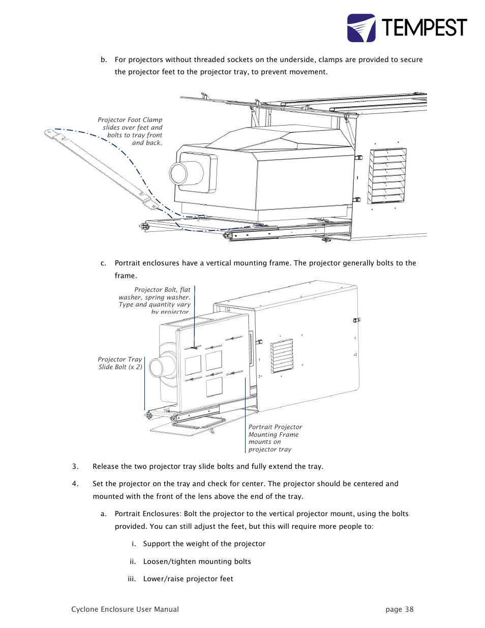 Tempest Cyclone User Manual | Page 38 / 48