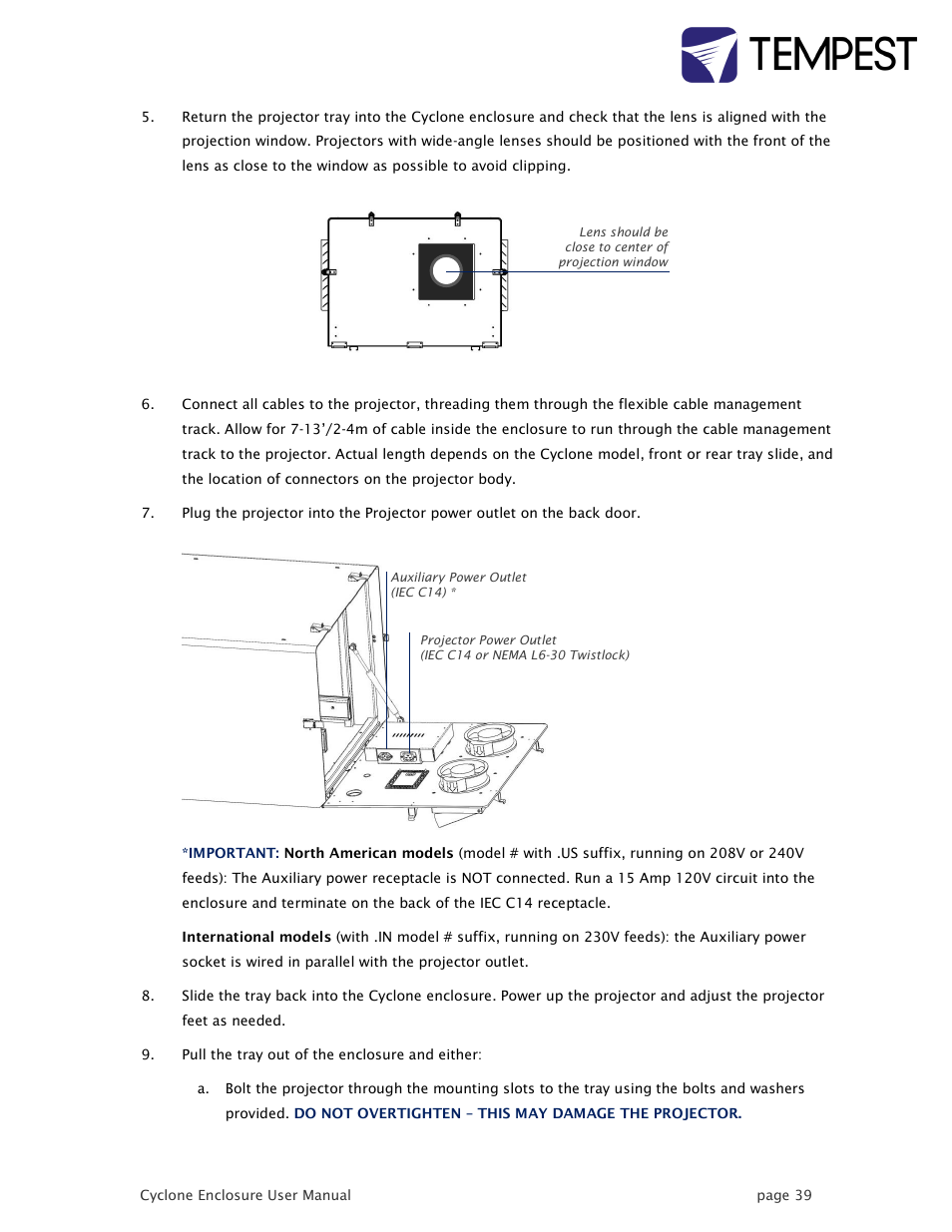 Tempest Cyclone User Manual | Page 39 / 48