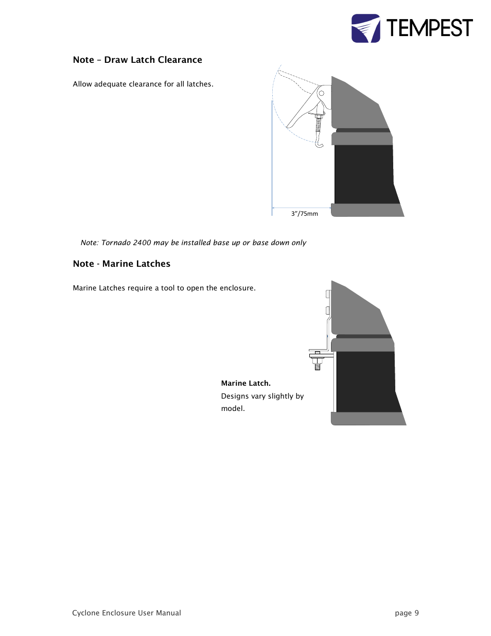 Tempest Tornado User Manual | Page 9 / 50