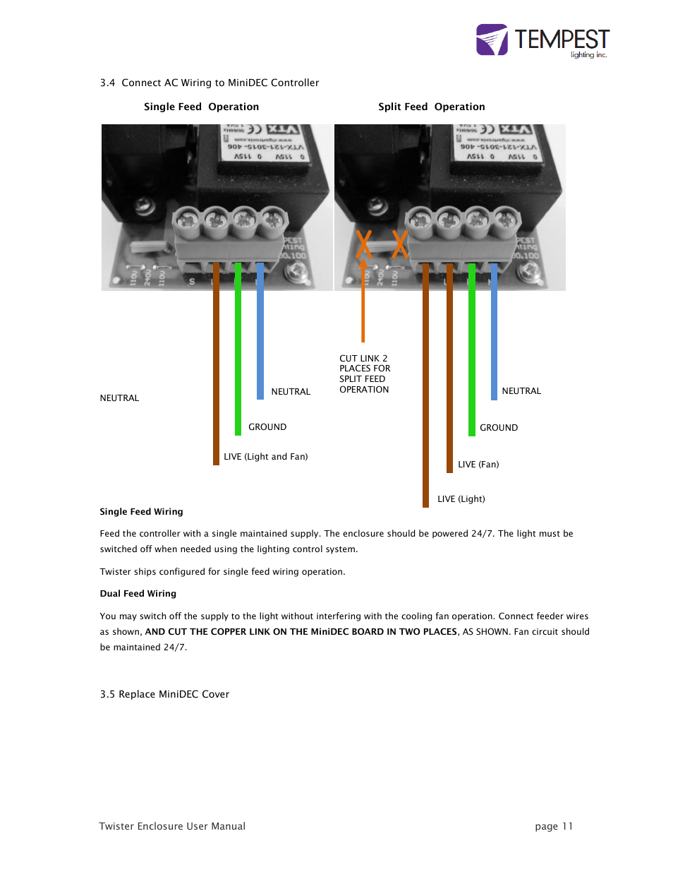 Tempest Twister User Manual | Page 11 / 22