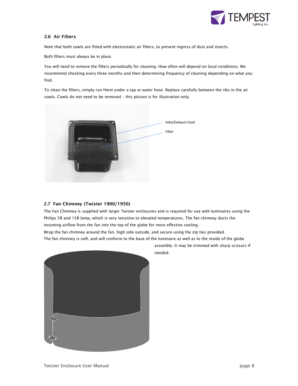 Tempest Twister User Manual | Page 8 / 22