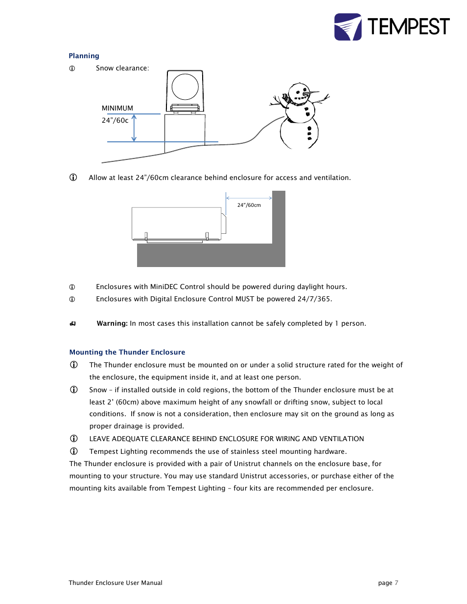 Tempest Thunder User Manual | Page 7 / 38