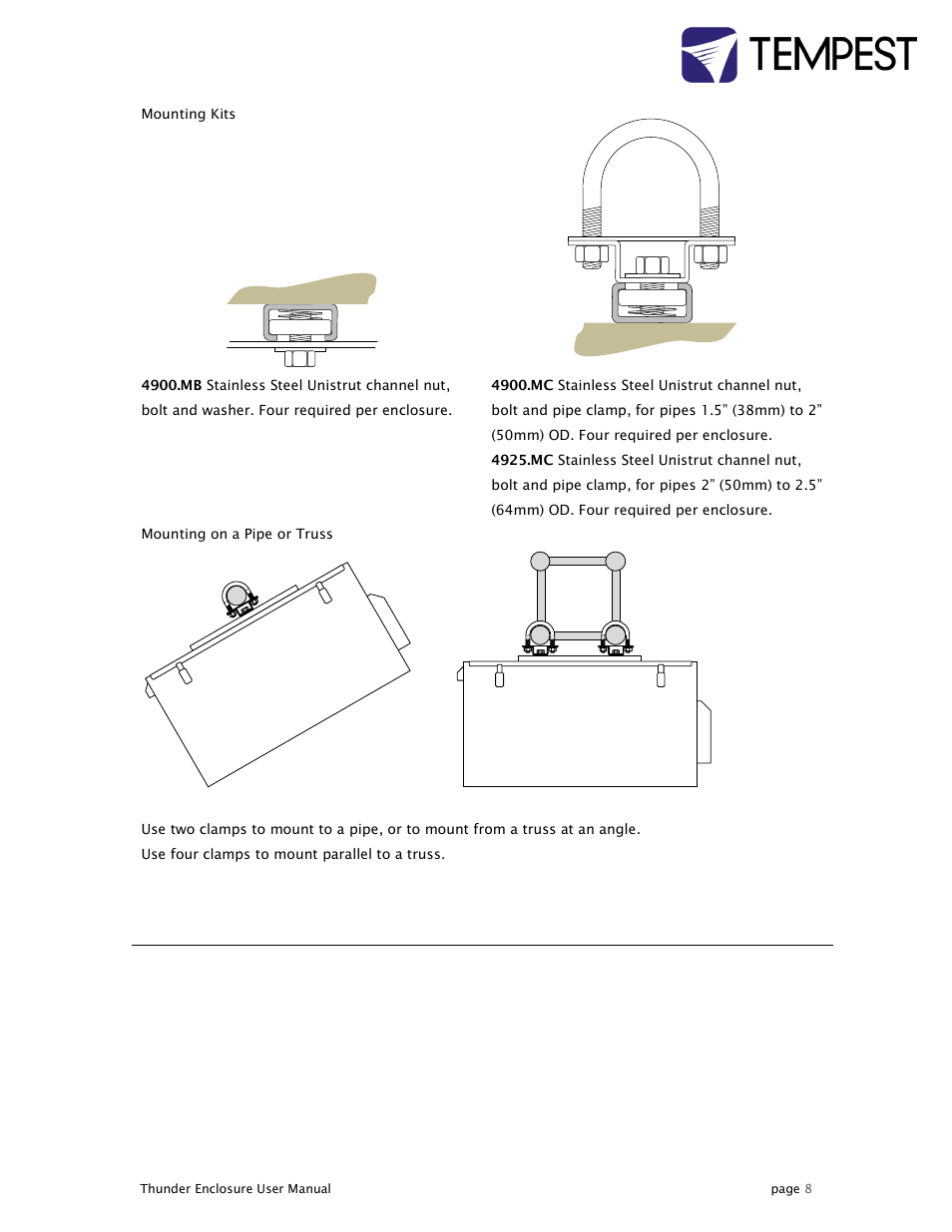 Tempest Thunder User Manual | Page 8 / 38