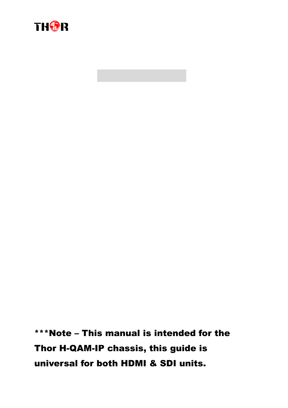 About this manual | Thor 1- 4 HDMI to QAM Modulators User Manual | Page 2 / 40