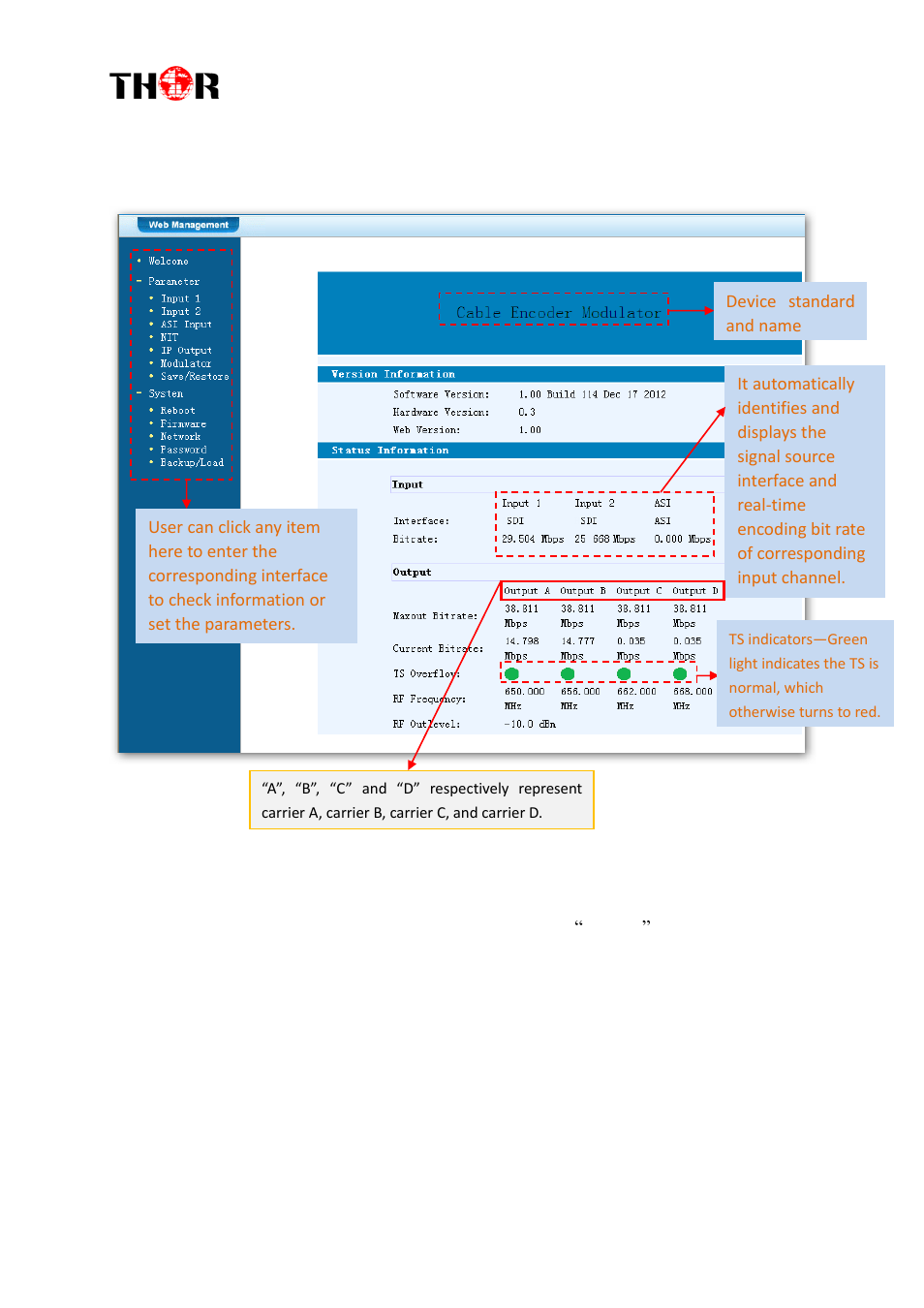 Peration | Thor 1- 4 HDMI to QAM Modulators User Manual | Page 24 / 40