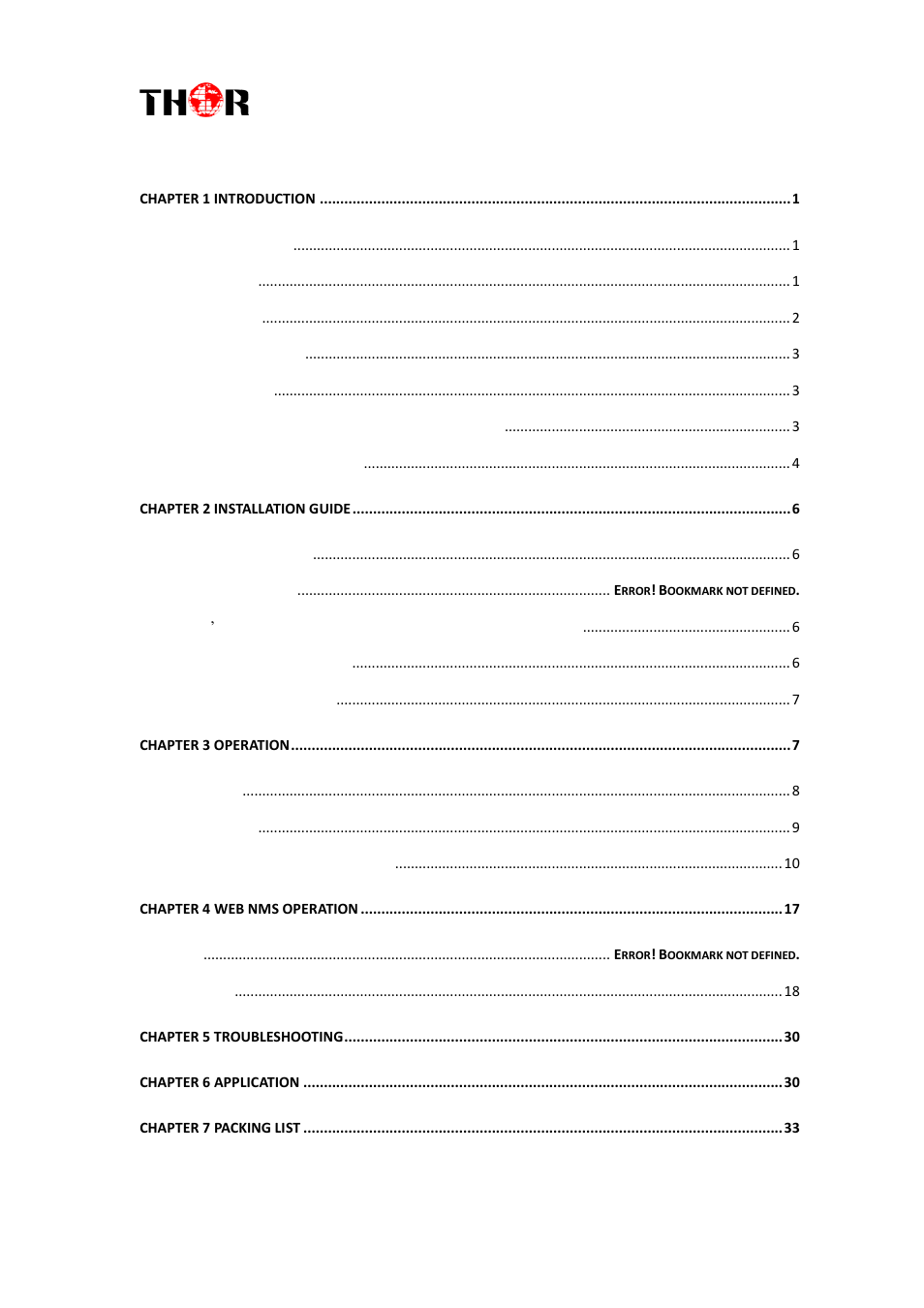 Directory, H-4hdmi-atsc-ip | Thor 1-4 HDMI to ATSC Modulators 8VSB User Manual | Page 3 / 37