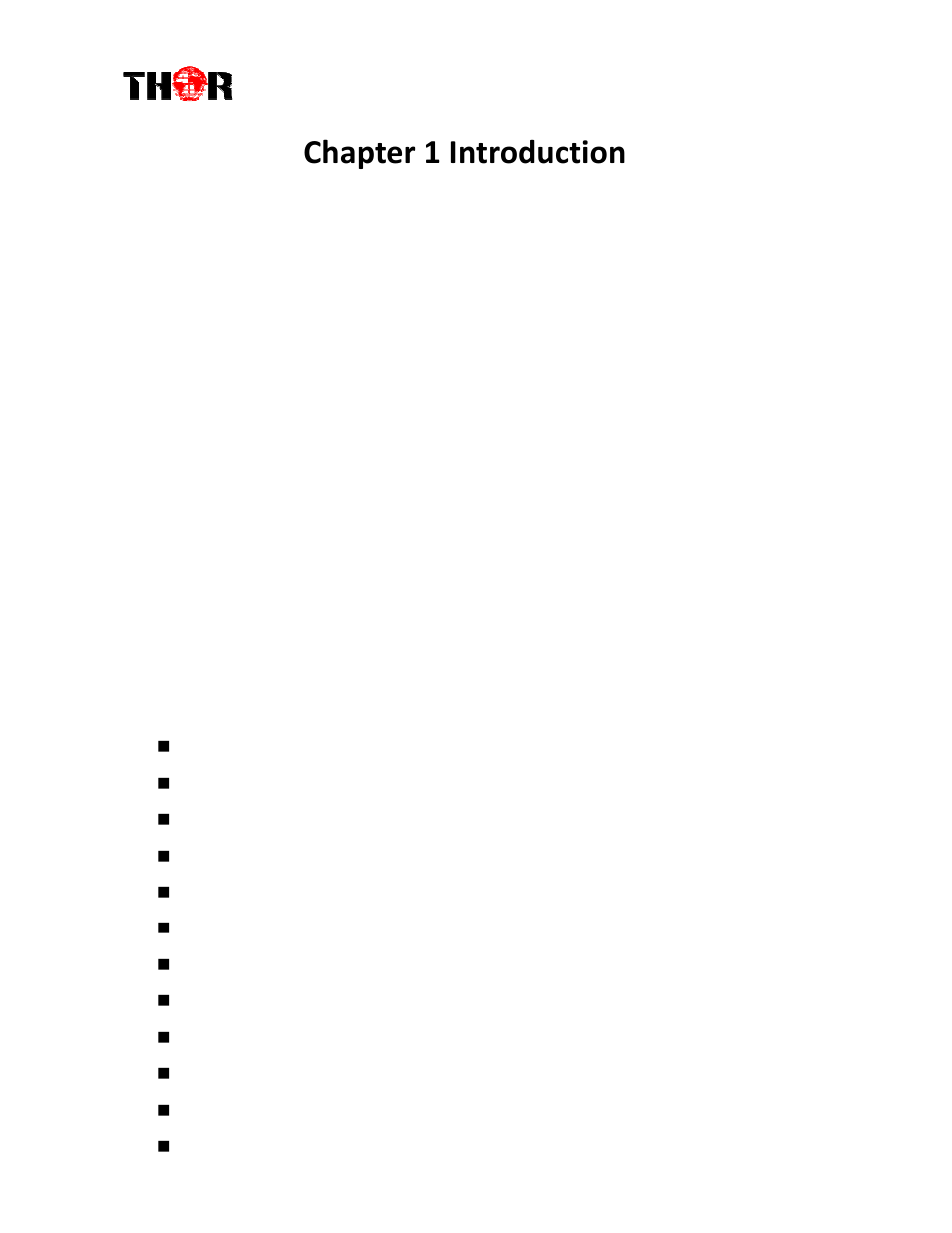 Chapter 1 introduction | Thor 4 Ch HD-SDI Encoder w/ CC & AC/3 User Manual | Page 4 / 27