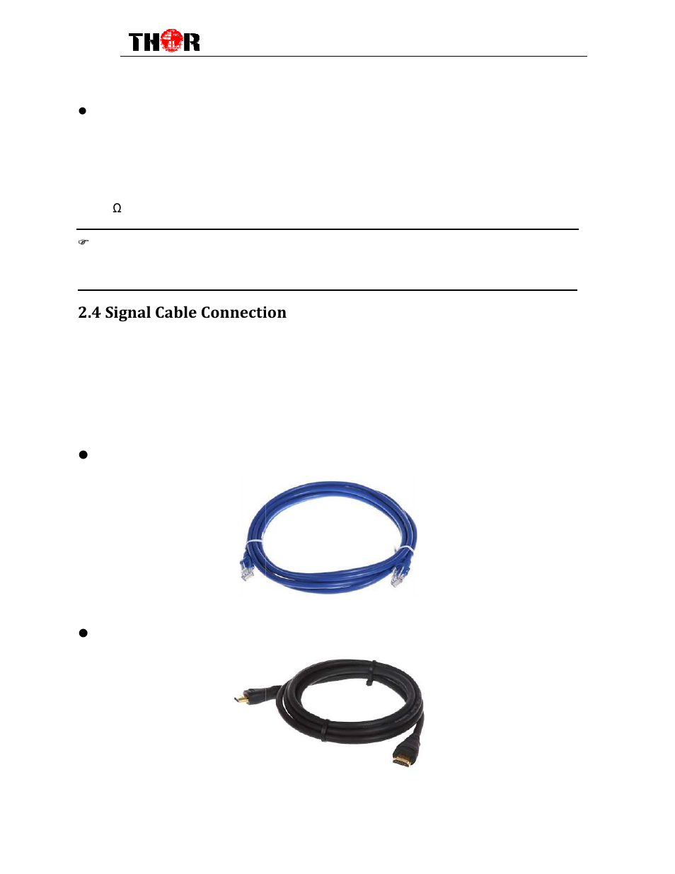 4 signal cable connection | Thor V3 Decoder - ASI, IP, RF - Closed Captions User Manual | Page 10 / 23