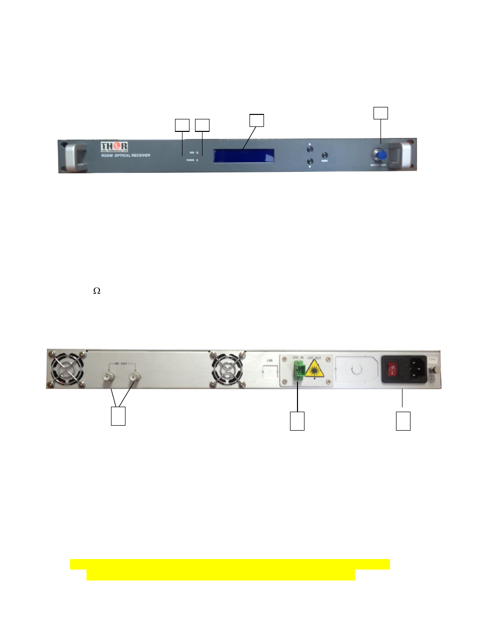 Thor CATV RF Fiber Reciever User Manual | Page 6 / 8