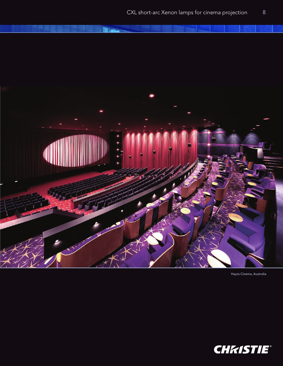 Cxl short-arc xenon lamps for cinema projection 8 | Christie Digital Systems High Performance Xenon Lamp CDXL User Manual | Page 9 / 16