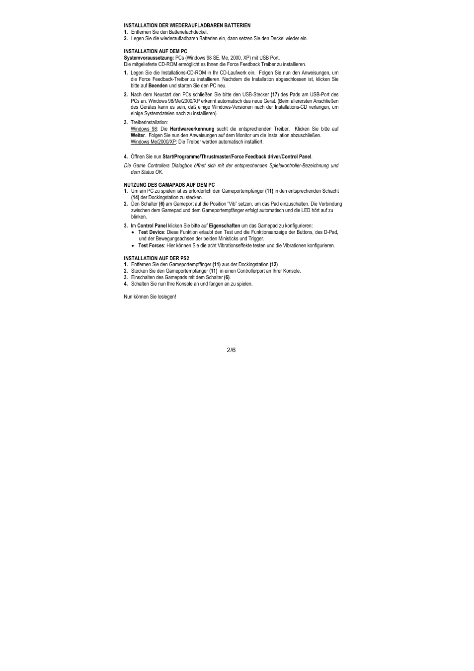 Thrustmaster Dual Trigger Wireless Rechargeable User Manual | Page 15 / 45
