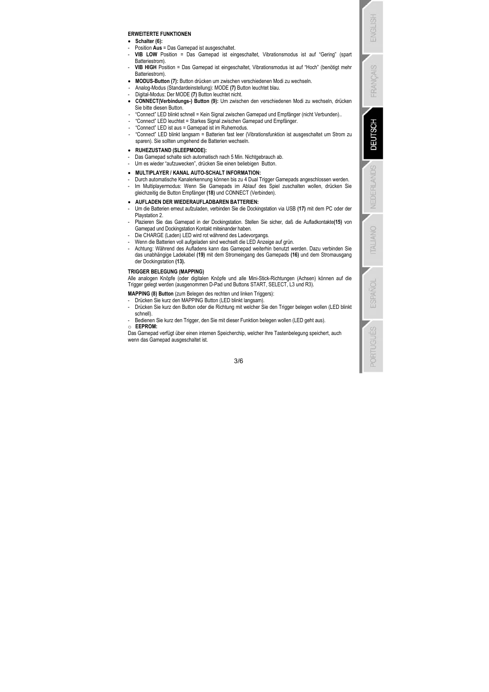 Thrustmaster Dual Trigger Wireless Rechargeable User Manual | Page 16 / 45