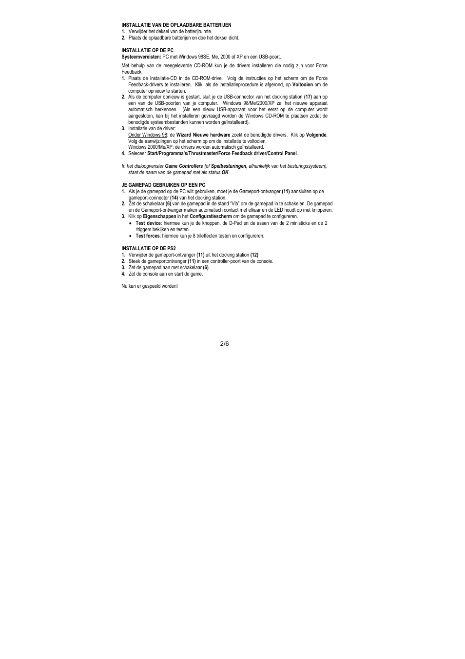 Thrustmaster Dual Trigger Wireless Rechargeable User Manual | Page 21 / 45