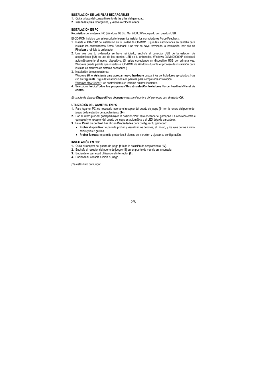 Thrustmaster Dual Trigger Wireless Rechargeable User Manual | Page 33 / 45