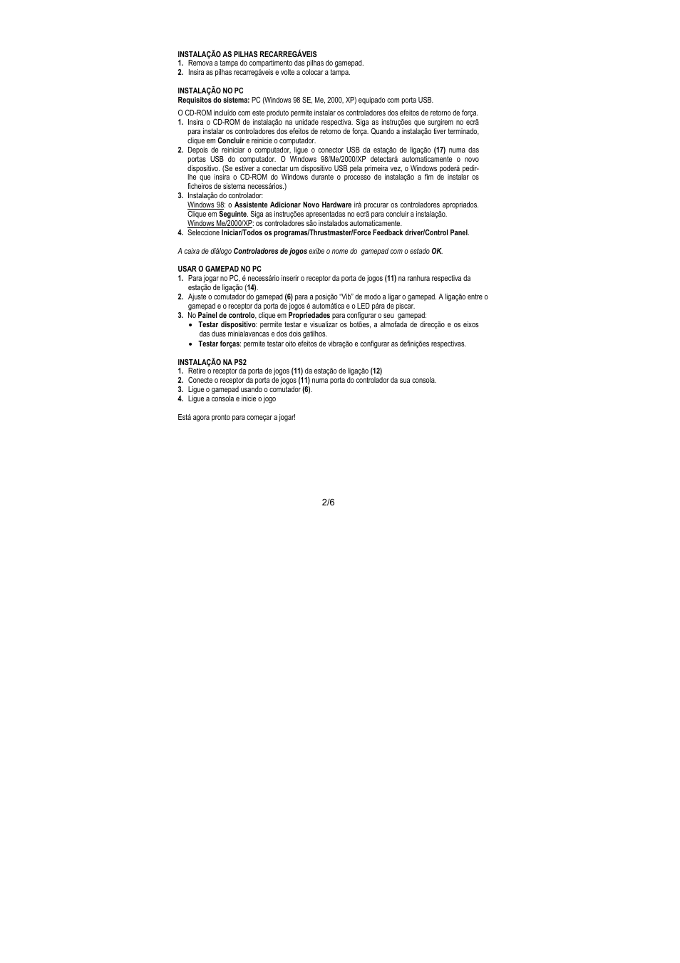 Thrustmaster Dual Trigger Wireless Rechargeable User Manual | Page 39 / 45