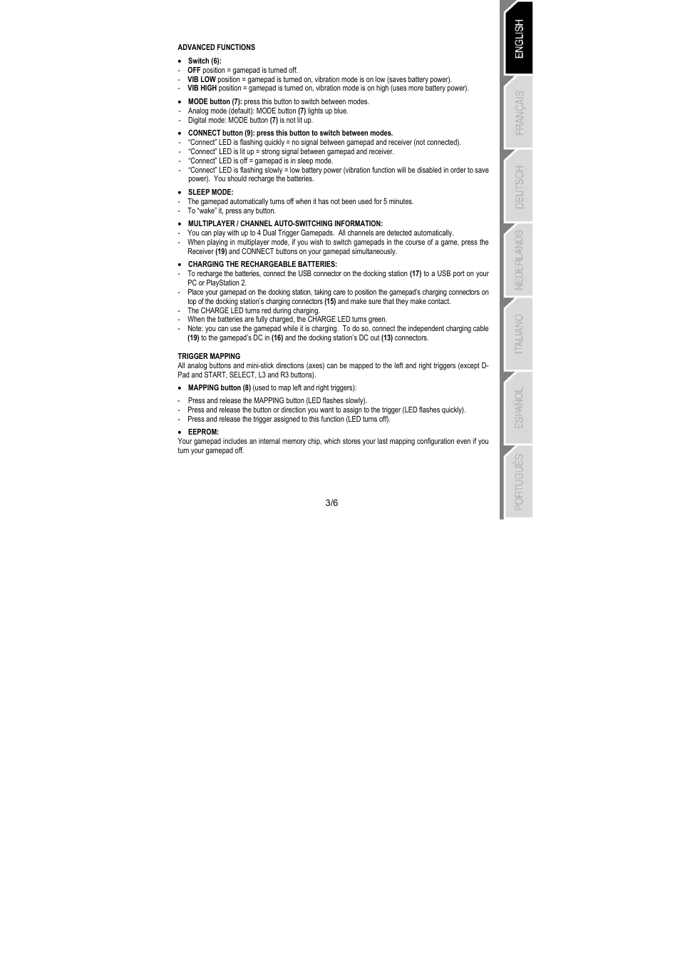 Thrustmaster Dual Trigger Wireless Rechargeable User Manual | Page 4 / 45