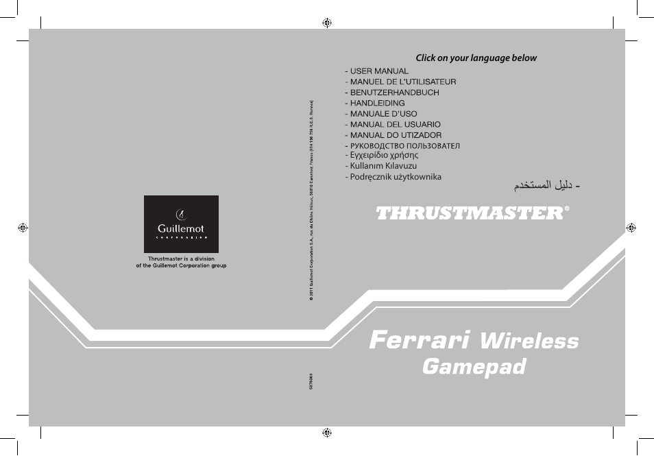 Thrustmaster F1 Alonso Wireless Gamepad User Manual | 146 pages