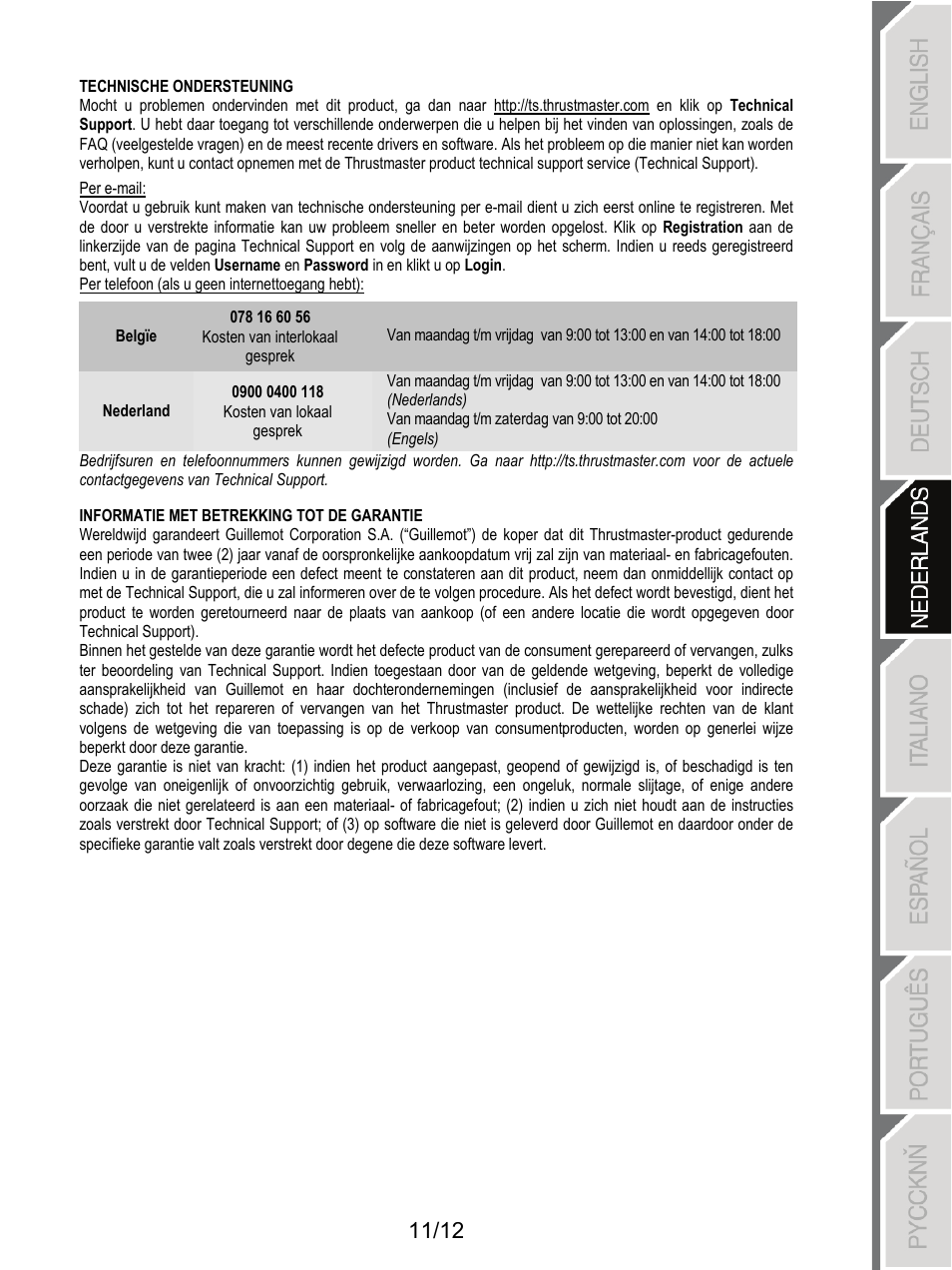 Thrustmaster F1 Alonso Wireless Gamepad User Manual | Page 48 / 146