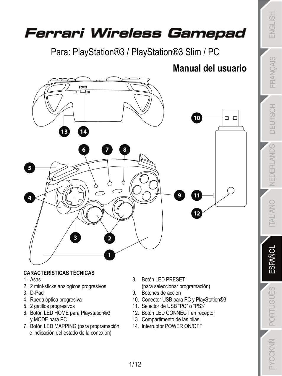 06_spa_ferrari_wireless_gamepad_5076063 | Thrustmaster F1 Alonso Wireless Gamepad User Manual | Page 62 / 146