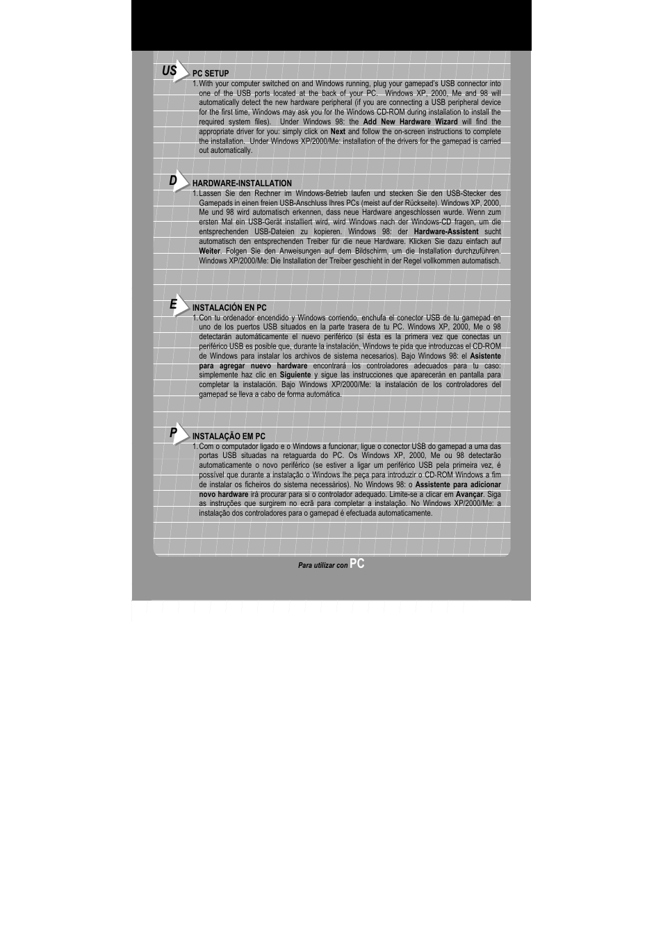 Thrustmaster Firestorm Dual Analog 3 User Manual | Page 3 / 4
