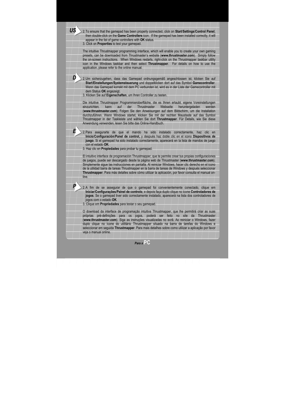 Thrustmaster Firestorm Dual Analog 3 User Manual | Page 4 / 4