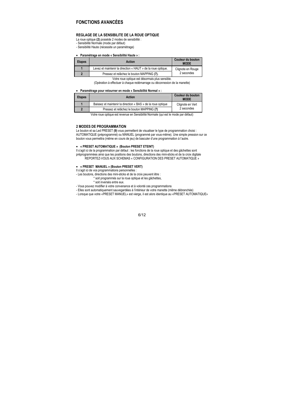 Fonctions avancées | Thrustmaster Run'N' Drive 3-in-1 Rumble Force User Manual | Page 19 / 85