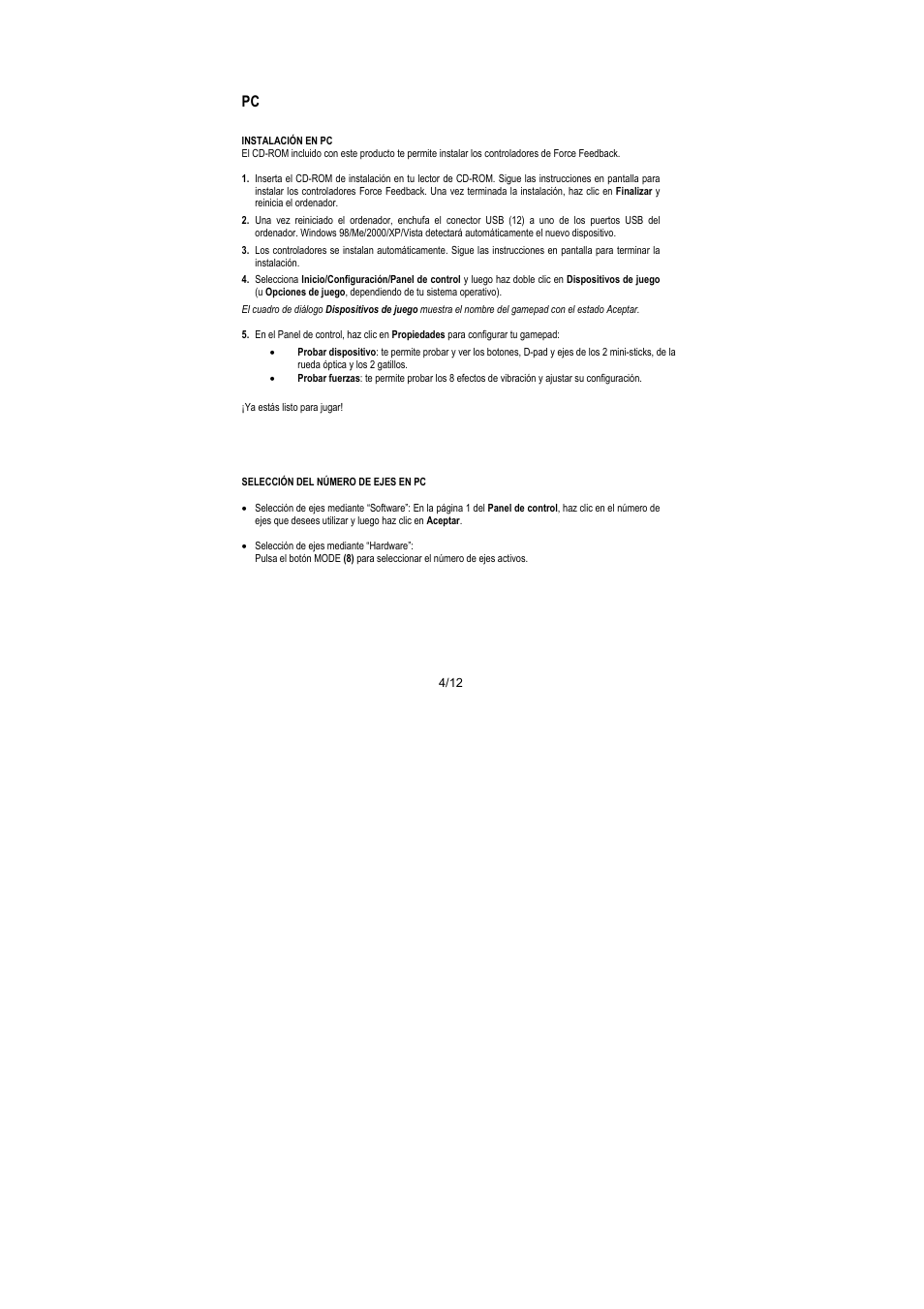 Thrustmaster Run'N' Drive 3-in-1 Rumble Force User Manual | Page 65 / 85