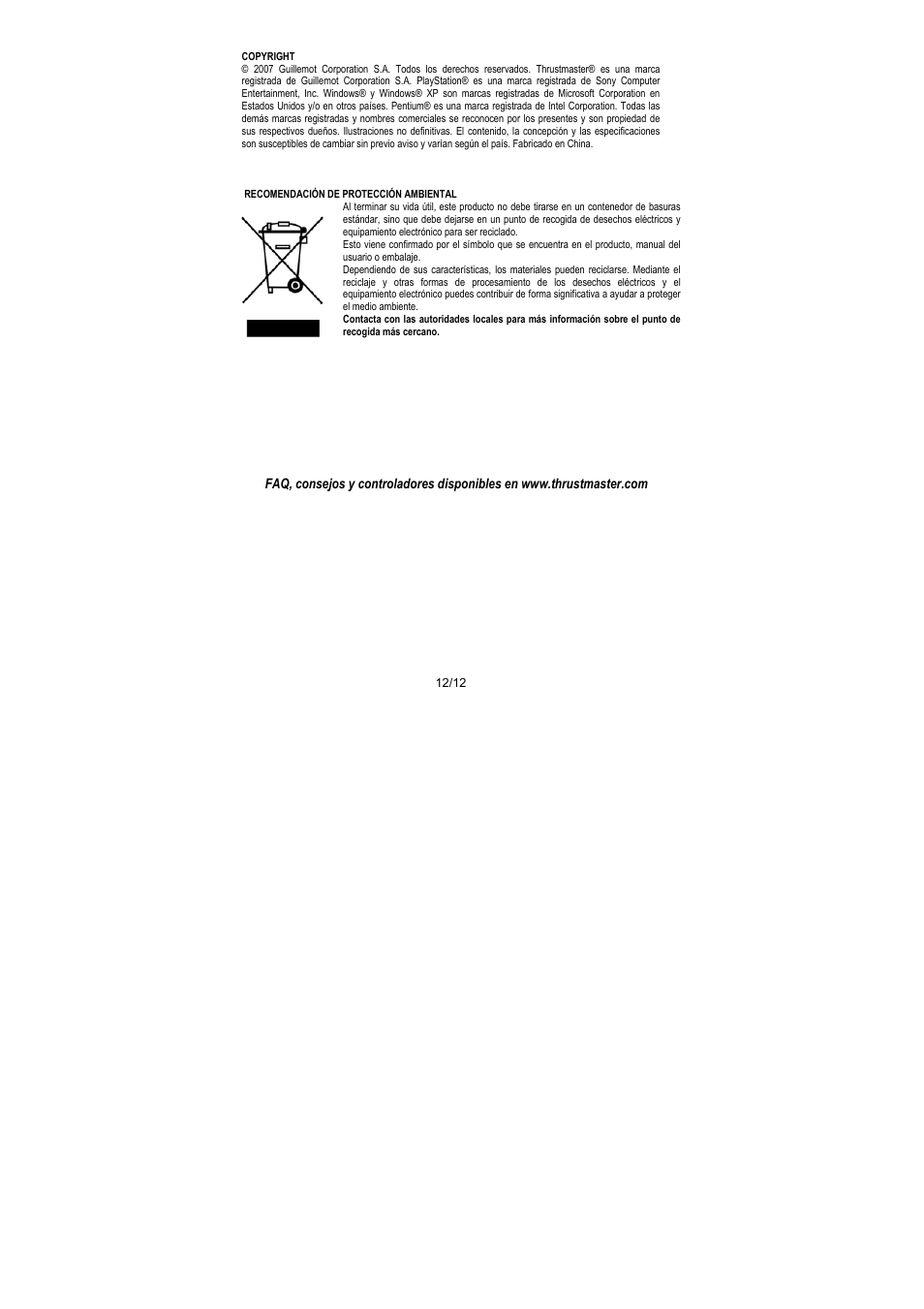 Thrustmaster Run'N' Drive 3-in-1 Rumble Force User Manual | Page 73 / 85