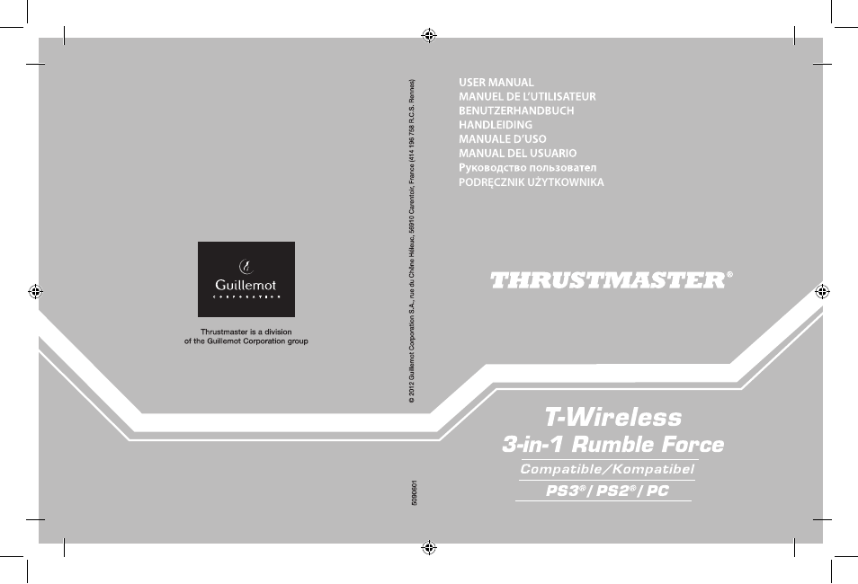 Thrustmaster T-Wireless 3-in-1 Rumble Force User Manual | 50 pages