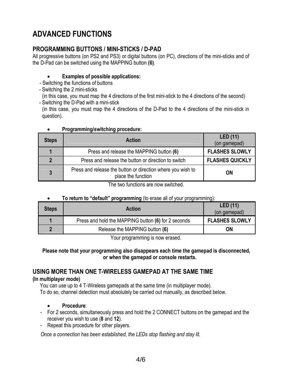 Advanced functions | Thrustmaster T-Wireless 3-in-1 Rumble Force User Manual | Page 5 / 50