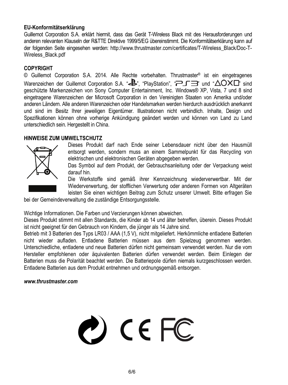 Thrustmaster T-Wireless Black User Manual | Page 19 / 73