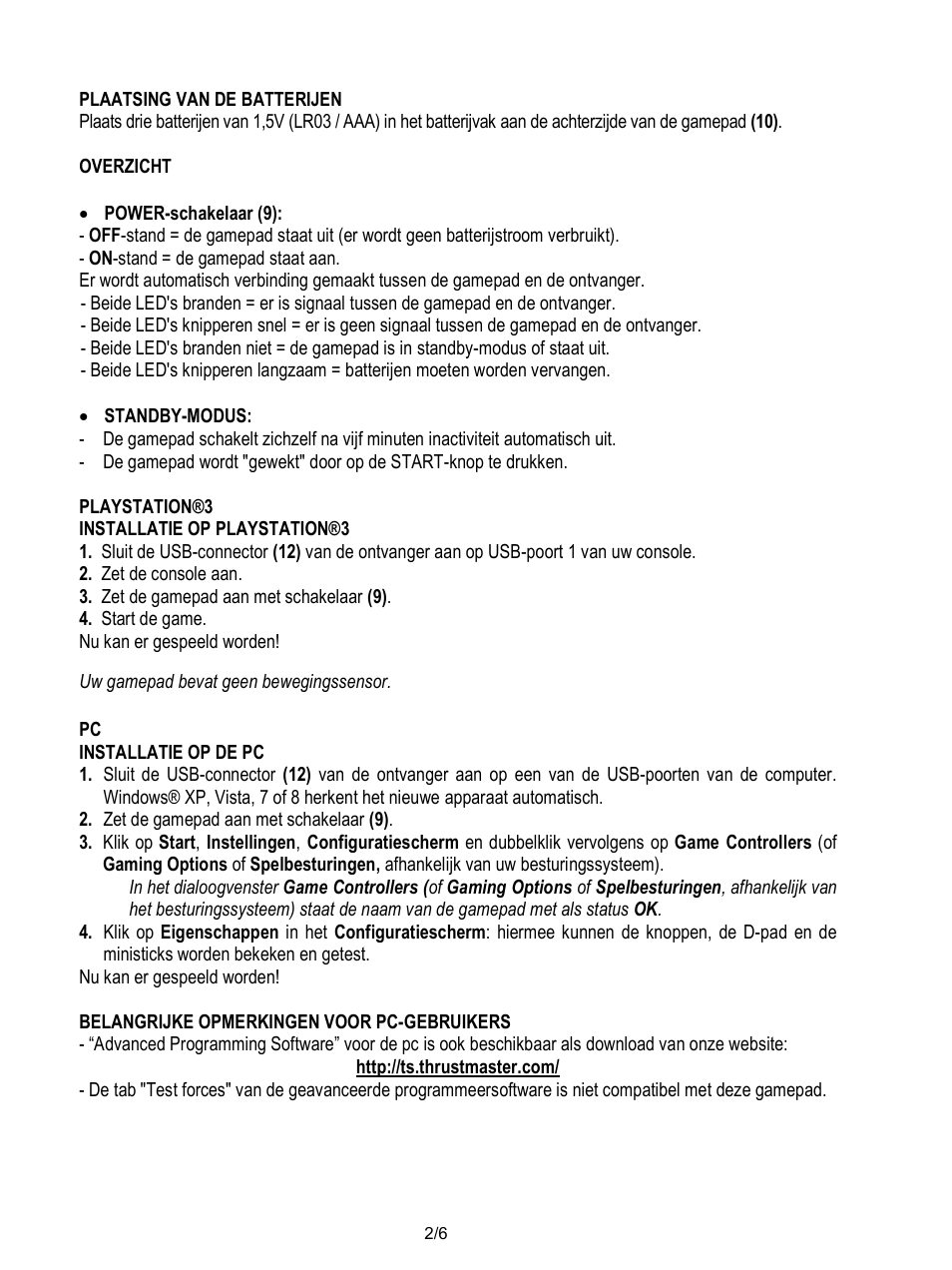 Thrustmaster T-Wireless Black User Manual | Page 21 / 73