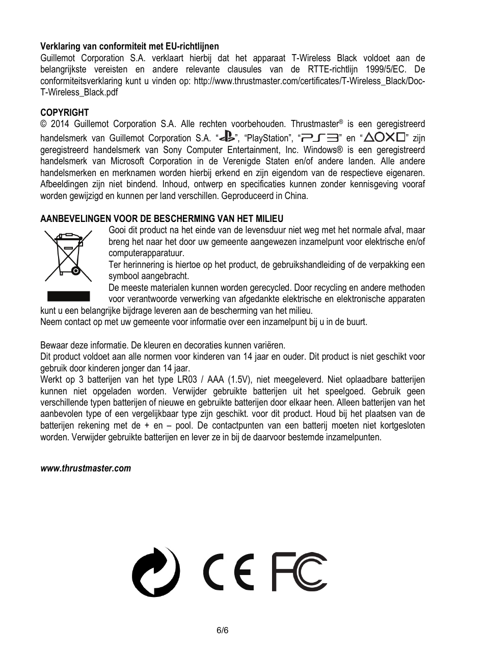Thrustmaster T-Wireless Black User Manual | Page 25 / 73