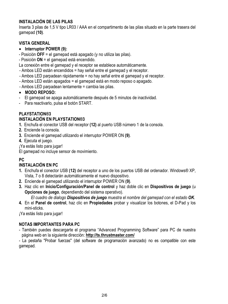 Thrustmaster T-Wireless Black User Manual | Page 33 / 73