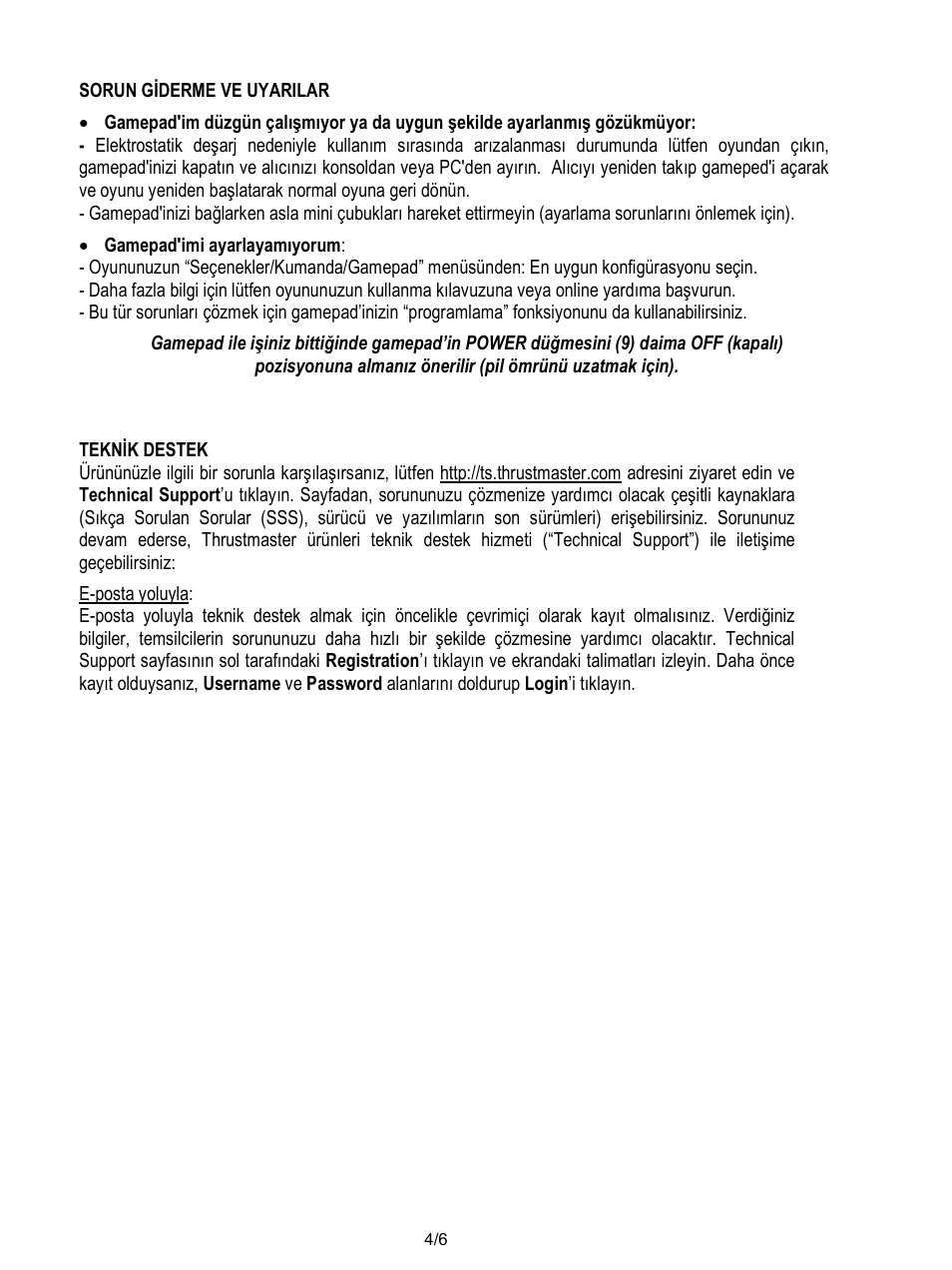 Thrustmaster T-Wireless Black User Manual | Page 59 / 73