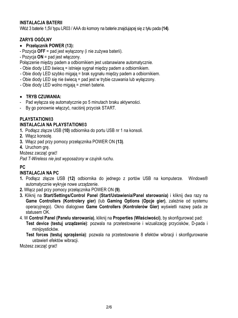 Thrustmaster T-Wireless Black User Manual | Page 63 / 73