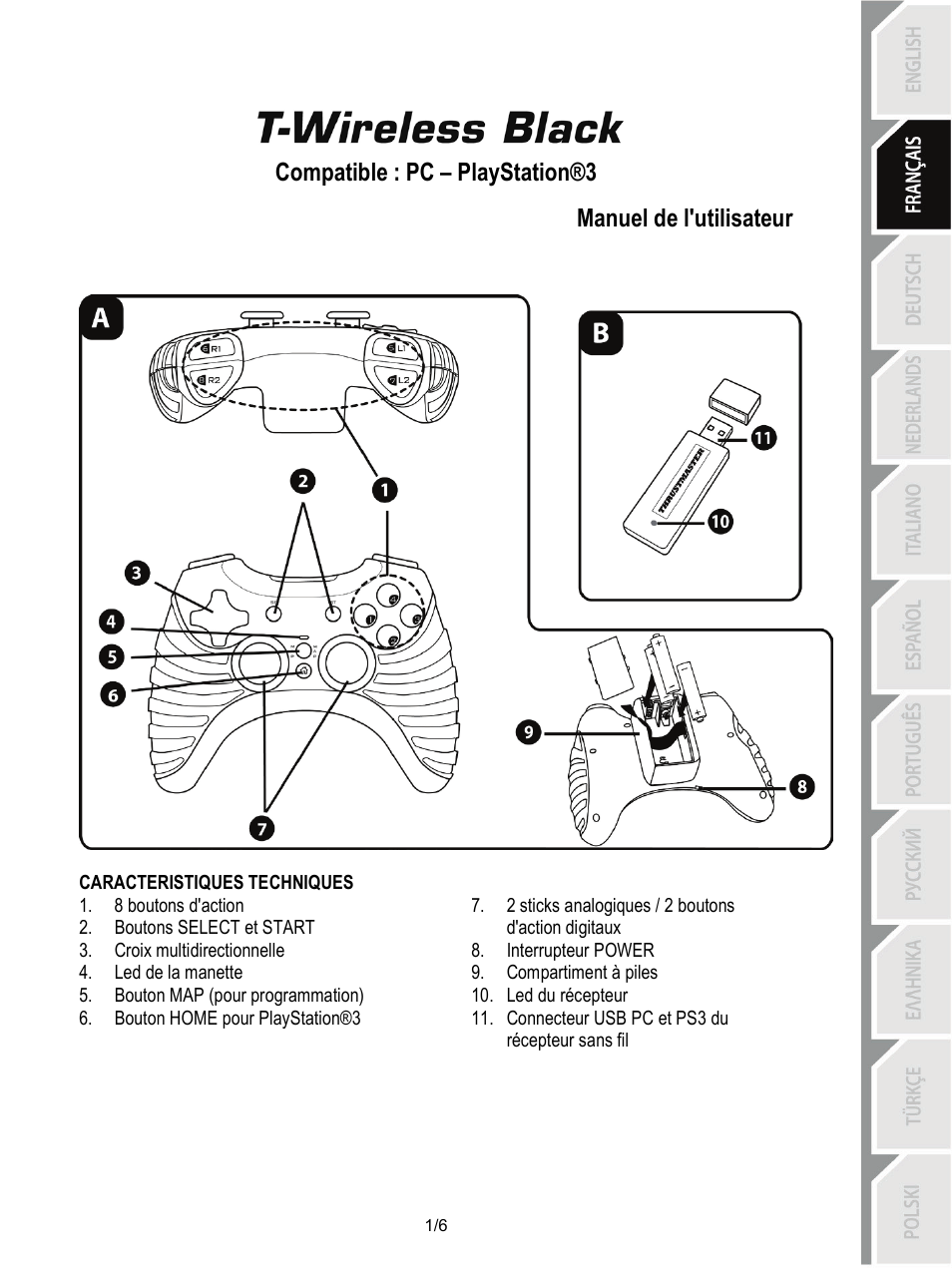 02_fra-t-wireless_black, Manuel de l’utilisateur | Thrustmaster T-Wireless Black User Manual | Page 8 / 73