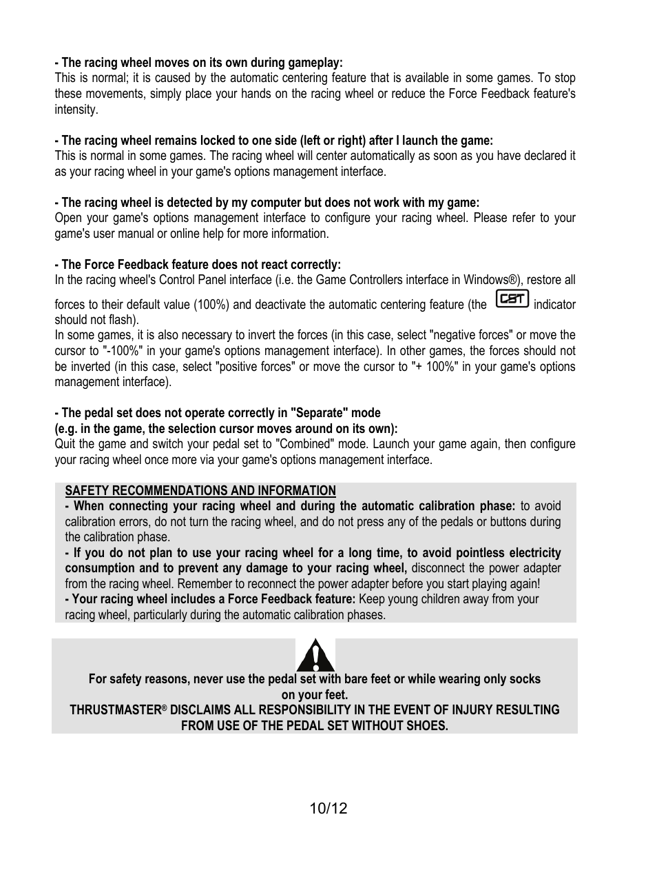 Thrustmaster F430 FFB User Manual | Page 11 / 147